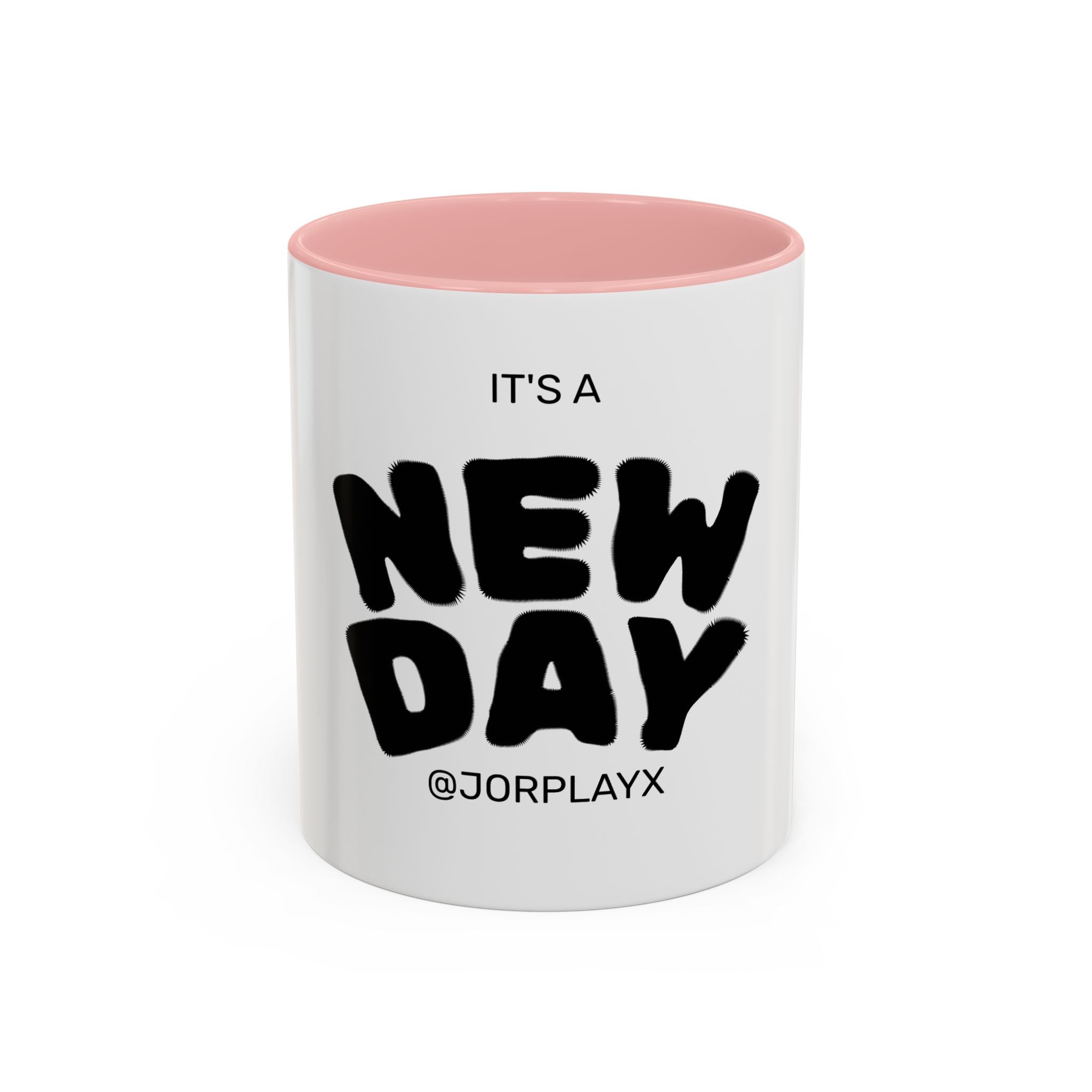 It's a New Day Accent Coffee Mug — Inspirational Ceramic Coffee Cup (11/15oz)