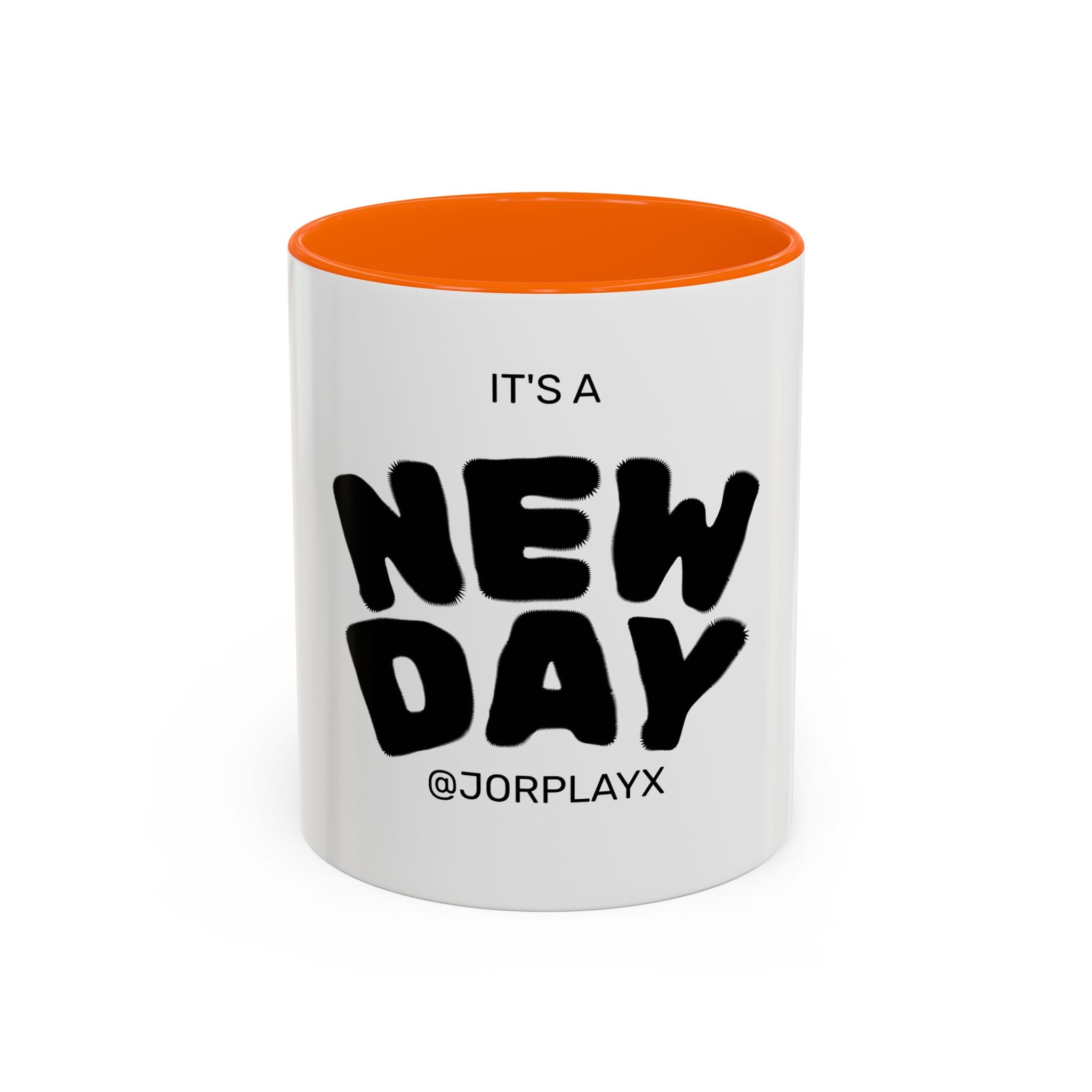 It's a New Day Accent Coffee Mug — Inspirational Ceramic Coffee Cup (11/15oz)
