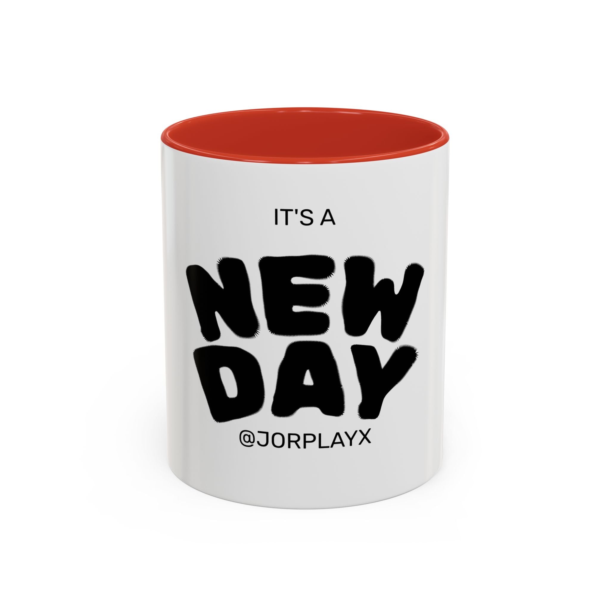 It's a New Day Accent Coffee Mug — Inspirational Ceramic Coffee Cup (11/15oz)