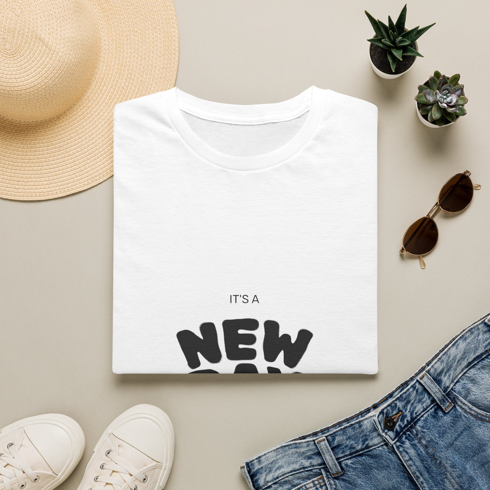 New Day Graphic T-Shirt — "It's a New Day" Inspirational Tee