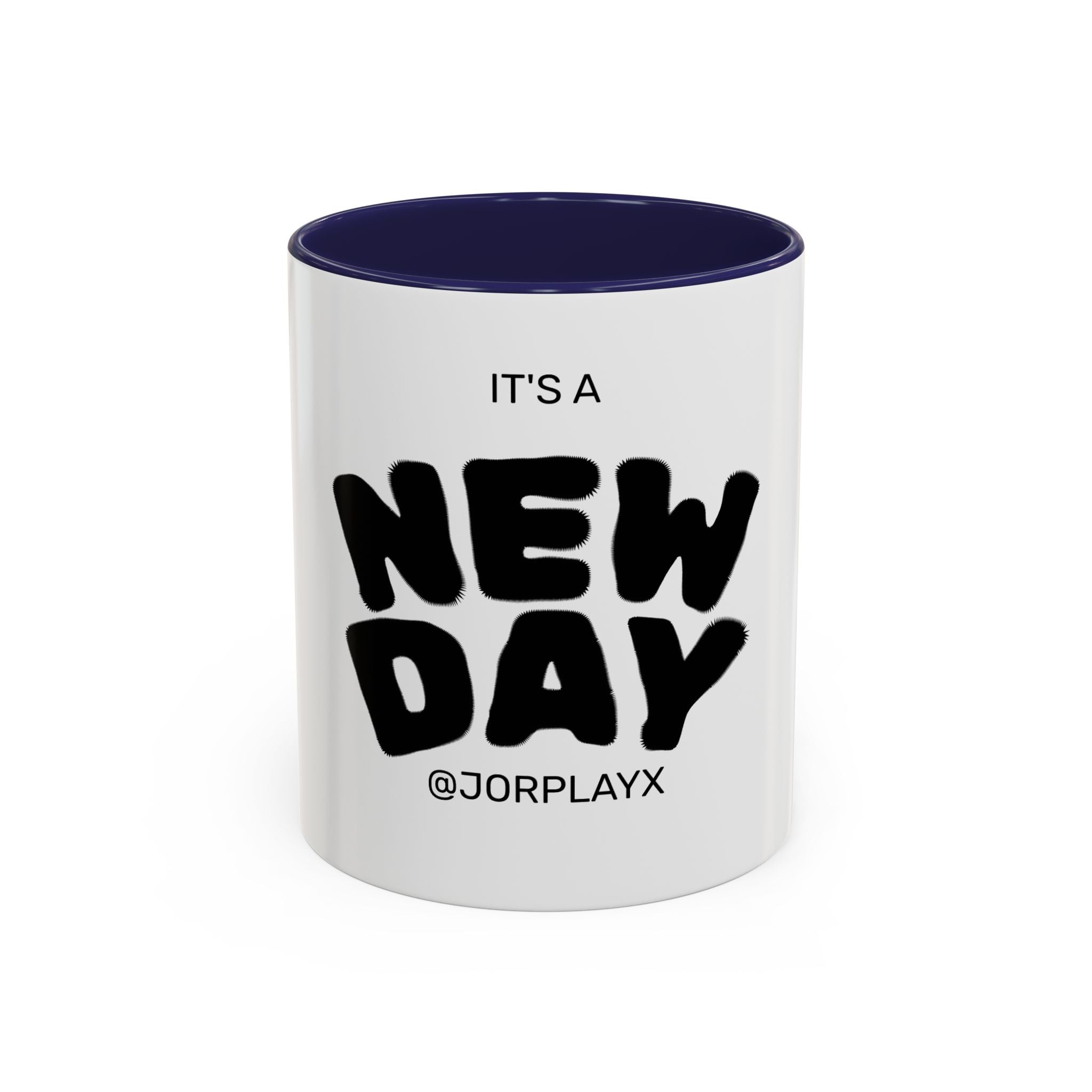 It's a New Day Accent Coffee Mug — Inspirational Ceramic Coffee Cup (11/15oz)