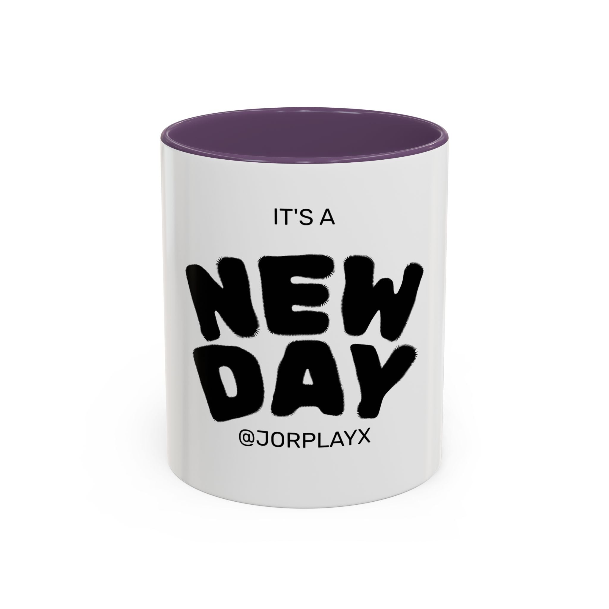 It's a New Day Accent Coffee Mug — Inspirational Ceramic Coffee Cup (11/15oz)